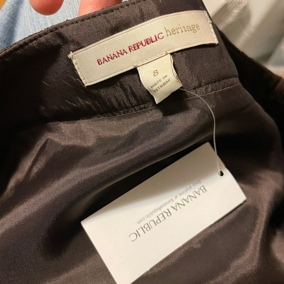 Banana Republic Heritage Bronze Miniskirt Size 8 NWT - Picture 5 of 7